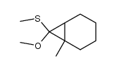 (7-methoxy-1-methylbicyclo[4.1.0]heptan-7-yl)(methyl)sulfane结构式