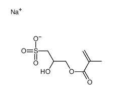 2-Hydroxy-3-(methacryloyloxy)-1-propanesulfonic acid sodium salt结构式