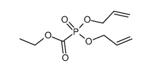 ethoxycarbonyl-phosphonic acid diallyl ester Structure