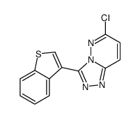 3-(1-benzothiophen-3-yl)-6-chloro-[1,2,4]triazolo[4,3-b]pyridazine结构式