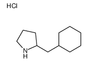 2-(cyclohexylmethyl)pyrrolidine,hydrochloride Structure
