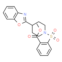 Benzoic acid, 2-[[4-(2-benzoxazolyl)-1-piperidinyl]sulfonyl]-, methyl ester (9CI)结构式