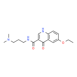 3-Quinolinecarboxamide,N-[3-(dimethylamino)propyl]-6-ethoxy-4-hydroxy-(9CI) Structure