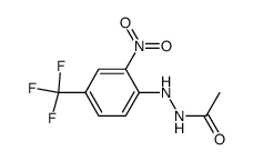 N-acetyl-2-nitro-4-(trifluoromethyl)phenylhydrazine结构式