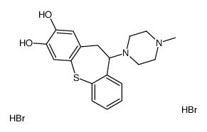 6-(4-methylpiperazin-1-yl)-5,6-dihydrobenzo[b][1]benzothiepine-2,3-diol,dihydrobromide结构式