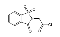 2-[1,1-dioxide-3-oxo-1,2-benzisothiazole-2(3H)-yl] acetic acid chloride Structure