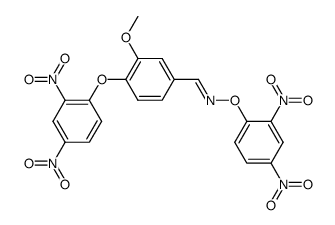 4-(2,4-Dinitro-phenoxy)-3-methoxy-benzaldehyde O-(2,4-dinitro-phenyl)-oxime Structure