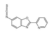 6-isothiocyanato-2-pyridin-2-yl-1,3-benzoxazole Structure