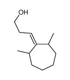 3-(2,7-dimethylcycloheptylidene)propan-1-ol结构式