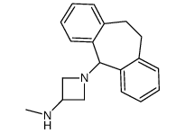 1-[10,11-Dihydro-5H-dibenzo[a,d]cyclohepten-5-yl]-N-methyl-3-azetidinamine结构式