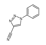 1-phenyl-1H-1,2,3-triazole-4-carbonitrile结构式
