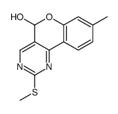 8-methyl-2-methylsulfanyl-5H-chromeno[4,3-d]pyrimidin-5-ol Structure