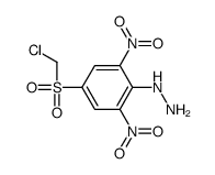 [4-(chloromethylsulfonyl)-2,6-dinitrophenyl]hydrazine结构式