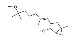 [2-((E)-8-Methoxy-4,8-dimethyl-non-3-enyl)-2-methyl-cyclopropyl]-methanol Structure