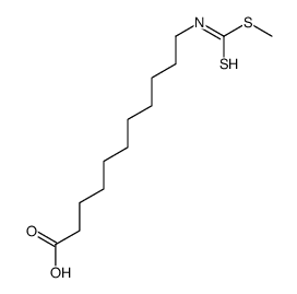 11-(methylsulfanylcarbothioylamino)undecanoic acid结构式