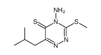 4-amino-6-(2-methylpropyl)-3-methylsulfanyl-1,2,4-triazine-5-thione Structure