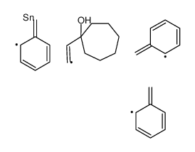 1-(2-tribenzylstannylethenyl)cycloheptan-1-ol结构式