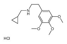 N-(cyclopropylmethyl)-2-(3,4,5-trimethoxyphenyl)ethanamine,hydrochloride Structure