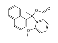 4-methoxy-3-methyl-3-naphthalen-1-yl-2-benzofuran-1-one Structure