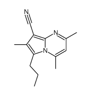 2,4,7-trimethyl-6-propylpyrrolo[1,2-a]pyrimidine-8-carbonitrile Structure