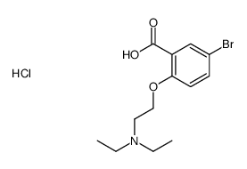 5-bromo-2-[2-(diethylamino)ethoxy]benzoic acid,hydrochloride Structure