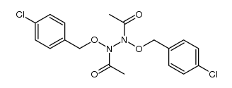 N,N'-diacetyl-N,N'-di-(p-chlorobenzyloxy)hydrazine结构式