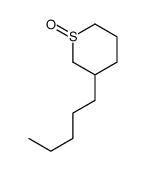 3-pentylthiane 1-oxide Structure