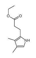 ethyl 3-(3,4-dimethyl-1H-pyrrol-2-yl)propanoate结构式