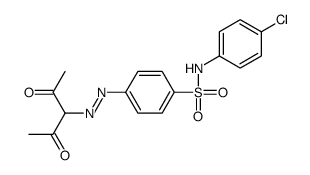 N-(4-chlorophenyl)-4-(2,4-dioxopentan-3-yldiazenyl)benzenesulfonamide结构式