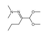 1,1-dimethoxy-pentan-2-one dimethylhydrazone Structure