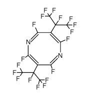 2,4,6,8-tetrafluoro-3,7-bis-(1,2,2,2-tetrafluoro-1-trifluoromethyl-ethyl)-[1,5]diazocine结构式