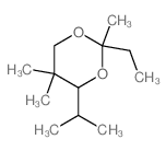 2-ethyl-2,5,5-trimethyl-4-propan-2-yl-1,3-dioxane structure