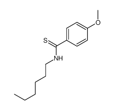 N-hexyl-4-methoxybenzenecarbothioamide Structure