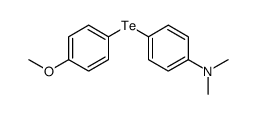 4-(4-methoxyphenyl)tellanyl-N,N-dimethylaniline结构式