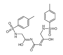 2-[(4-methylphenyl)sulfonylamino]-N-[[2-[(4-methylphenyl)sulfonylamino]acetyl]carbamoyl]acetamide结构式