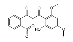 1-(2-hydroxy-4,6-dimethoxyphenyl)-3-(2-nitrophenyl)propane-1,3-dione结构式