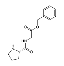 L-prolylglycine benzyl ester Structure