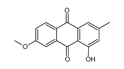 1-hydroxy-7-methoxy-3-methylanthraquinone Structure