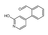 2-(2-oxo-1H-pyridin-4-yl)benzaldehyde结构式