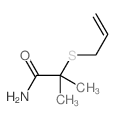 Propanamide,2-methyl-2-(2-propen-1-ylthio)- structure