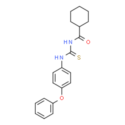 N-{[(4-phenoxyphenyl)amino]carbonothioyl}cyclohexanecarboxamide Structure