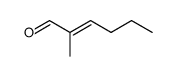 (E)-2-methylhex-2-enal结构式