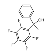 1-Phenyl-1-pentafluorphenylethanol结构式