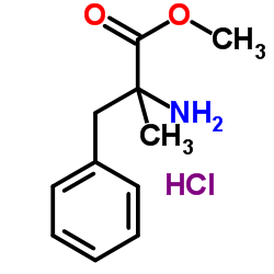2-氨基-2-甲基-3-苯基丙酸甲酯盐酸盐结构式