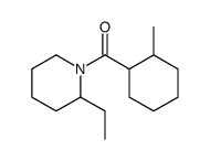 2-Ethyl-1-[(2-methylcyclohexyl)carbonyl]piperidine结构式