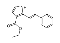 ethyl 2-(2-phenylethenyl)-1H-pyrrole-3-carboxylate结构式