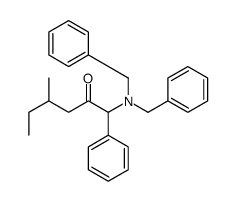 1-(dibenzylamino)-4-methyl-1-phenylhexan-2-one结构式