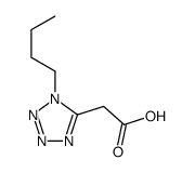 2-(1-butyltetrazol-5-yl)acetic acid Structure