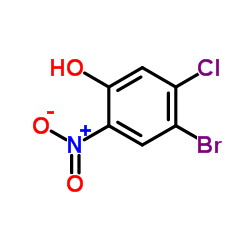 4-Bromo-5-chloro-2-nitrophenol结构式