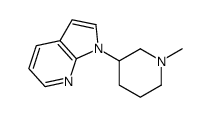 1-(1-methylpiperidin-3-yl)pyrrolo[2,3-b]pyridine结构式